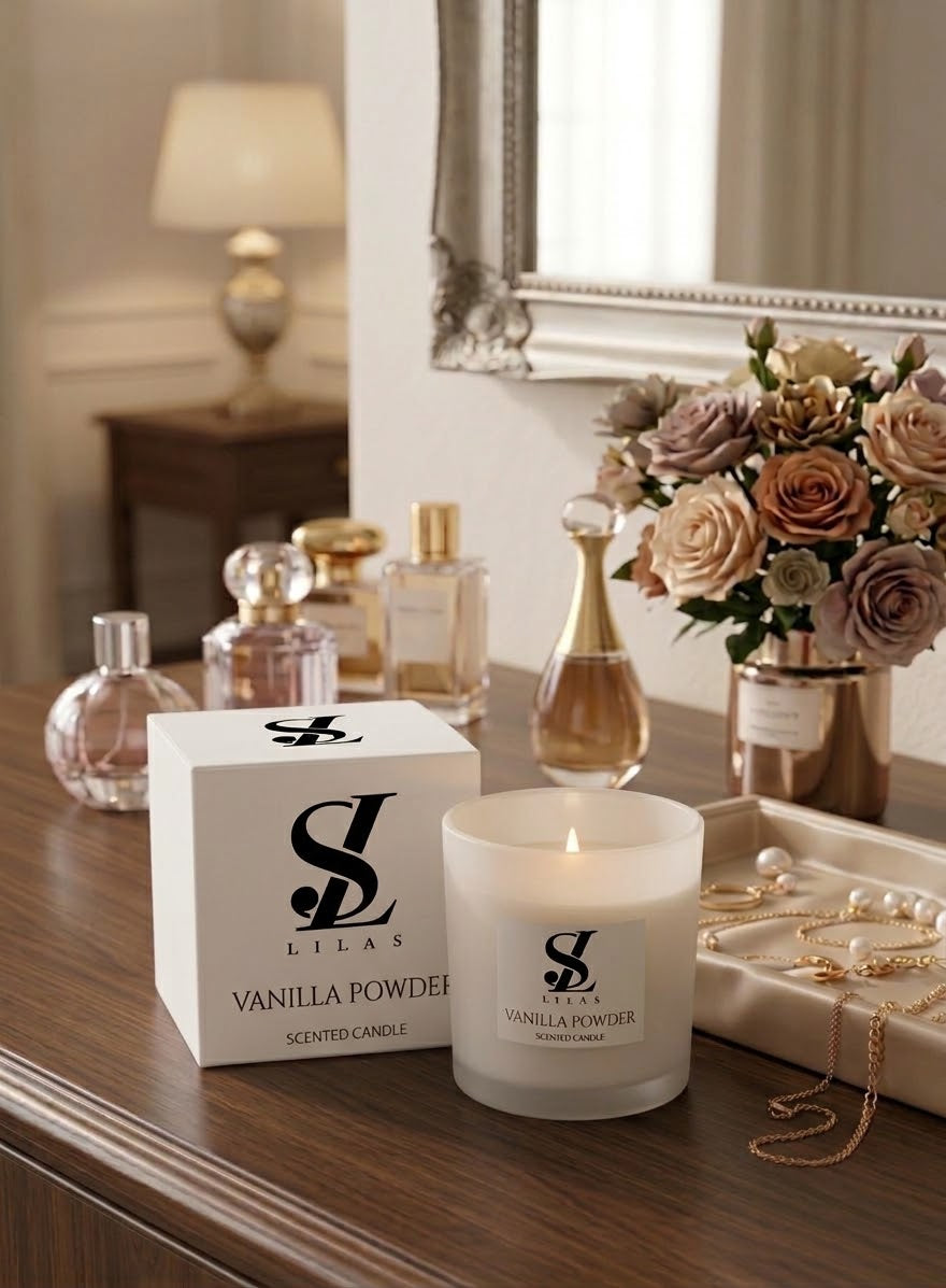 فانيلا بودر شمع معطر